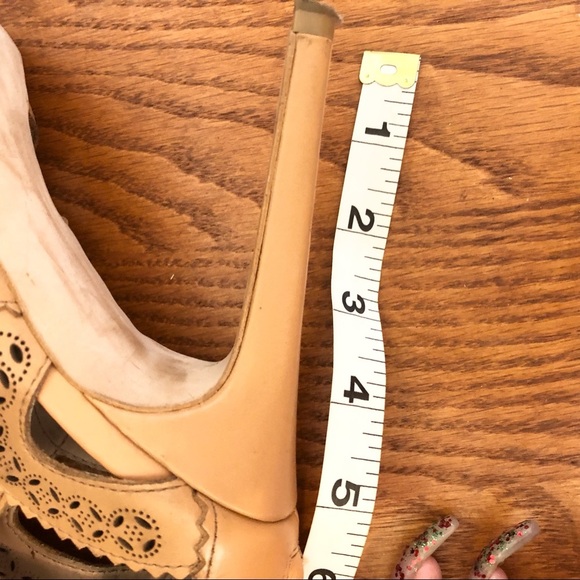 ๐ 6/$60, Zara 100% Leather, Gladiator Style, Cutout Boots, Tan, Size 40/9.5 - Picture 3 of 9